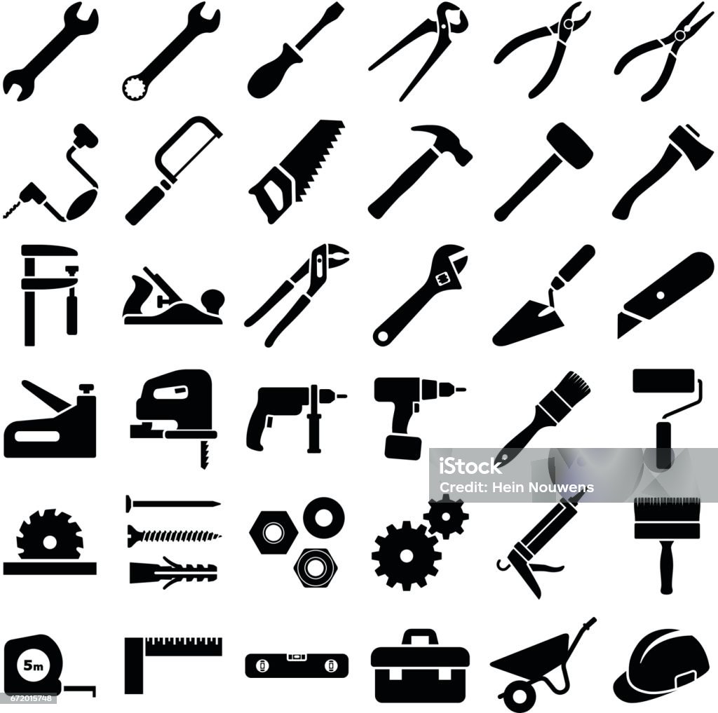 Construction and work tool Construction tool icon collection - vector illustration Work Tool stock vector