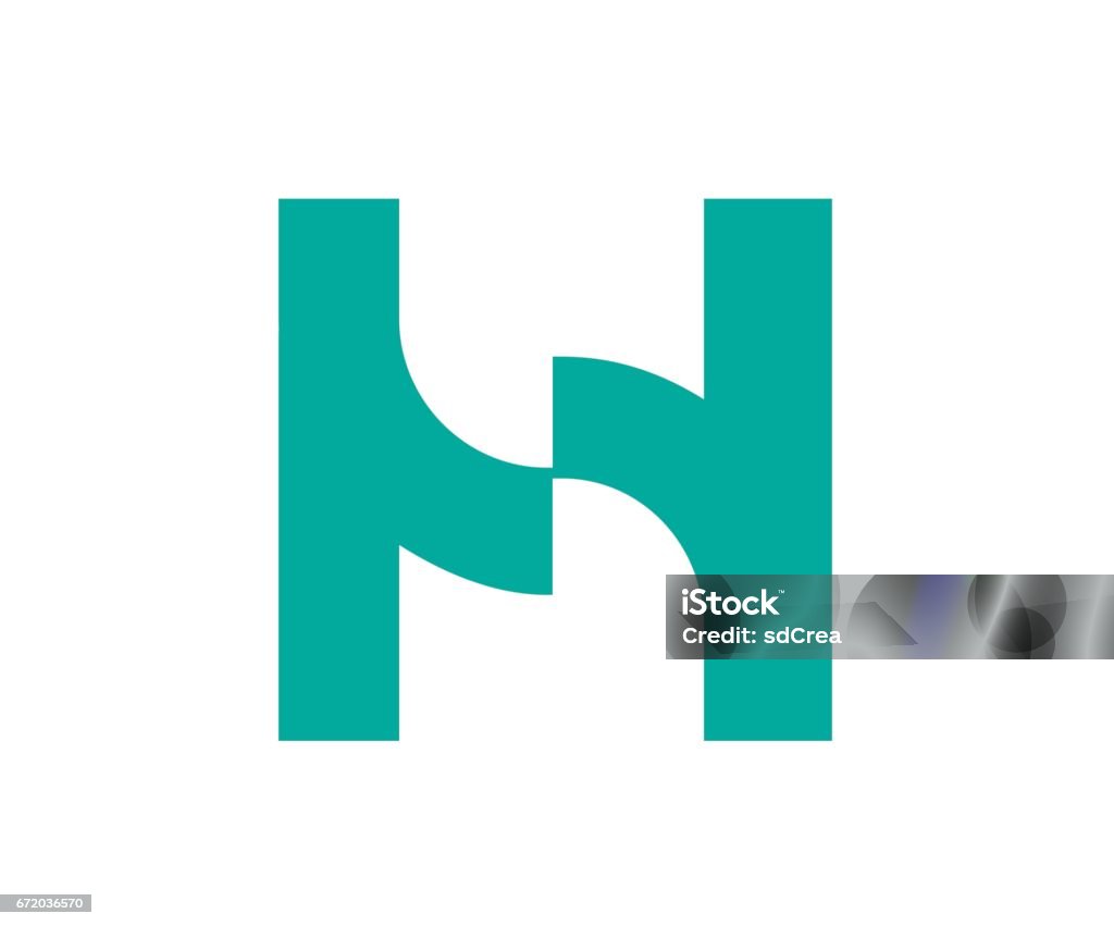 Single Letters Design H Letter H Design Concept Stock Illustration - Download Image Now ...