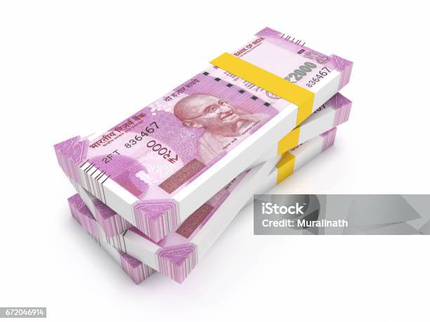 New Indian Currency Stock Illustration - Download Image Now - Indian Currency, Paper Currency, 2000