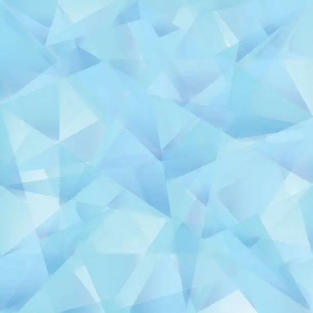 Vector illustration of Iceberg Blue Abstract Triangle Vector Background.