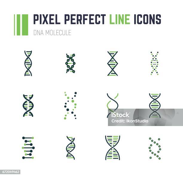 Jeu Dicônes Molécule Adn Vecteurs libres de droits et plus d'images vectorielles de ADN - ADN, Chaîne d'ADN modélisée, Hélice - Forme géométrique