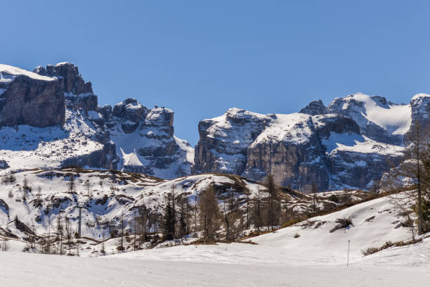 istock Dolomites Alps mountains in spring in Italy, Madonna di Campiglio 672050778