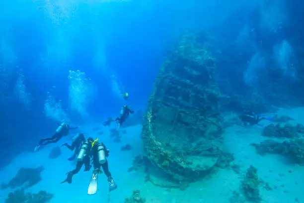 Survey wreck in the Red Sea, Egypt