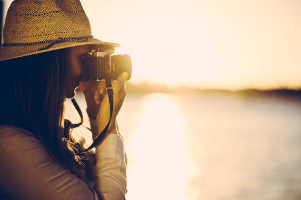 사진 만들기 - australia photographing camera beach 뉴스 사진 이미지