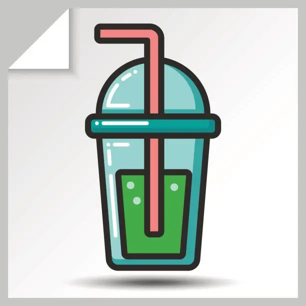 Vector illustration of Fast food icons_4