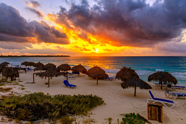 istock Beach sunrise at Cayo Largo, Cuba 672077416