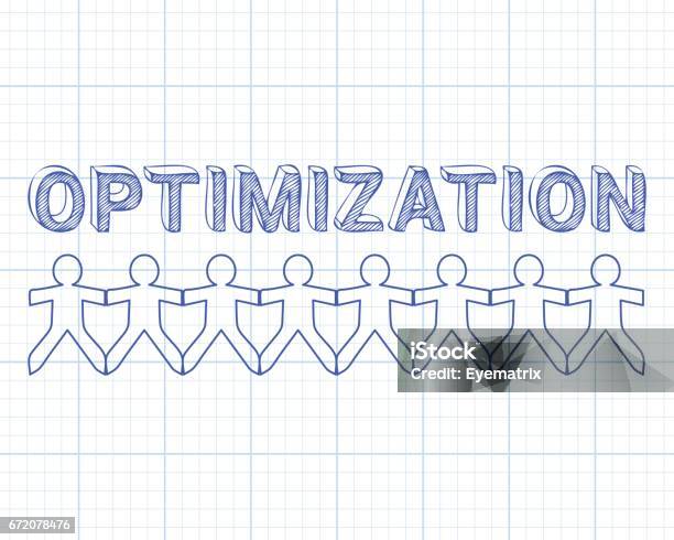 Optimizer Graph Optimization People Graph Paper Stock Illustration - Download Image Now ...