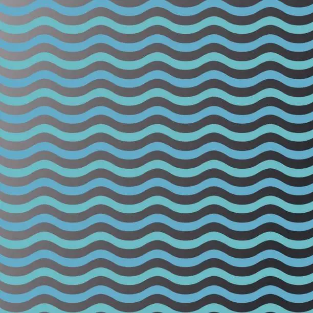 Vector illustration of Vector pattern with waves. Sea Concept