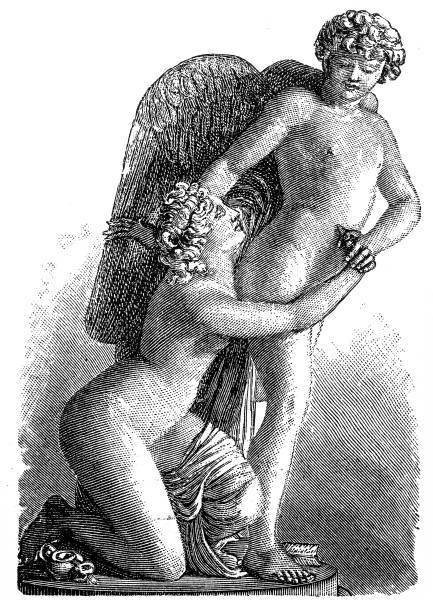 amor i psyche - sexual activity illustrations stock illustrations