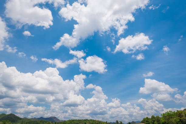 雲、ブルースカイ - cumulus cloud cloud sky only cumulonimbus ストックフォトと画像