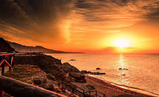 Sunrise on the Costa del Sol, southern Spain