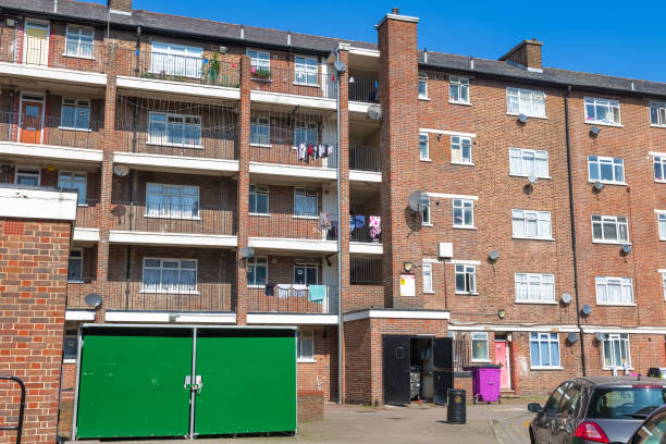 istock Council housing block in East London 672119468
