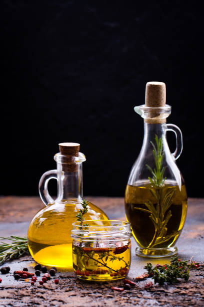 istock olive oil flavored with spices 672129408