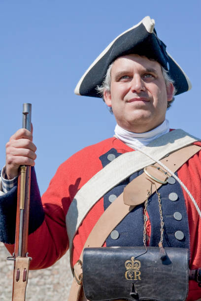 istock British Soldier, French and Indian War, Verticle 672130052