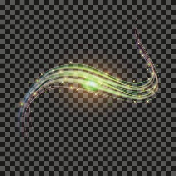sternenhimmel grün hintergrund - blurred motion abstract electricity power line stock-grafiken, -clipart, -cartoons und -symbole