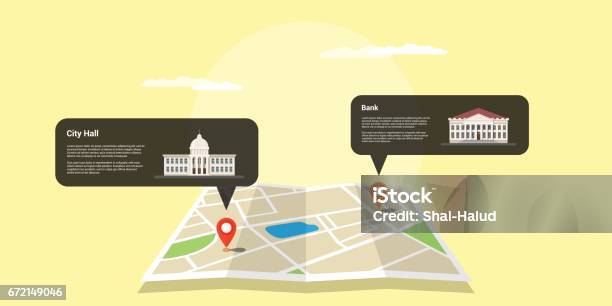 Gps Positioning Concept Stock Illustration - Download Image Now - Map, Applying, Belarus