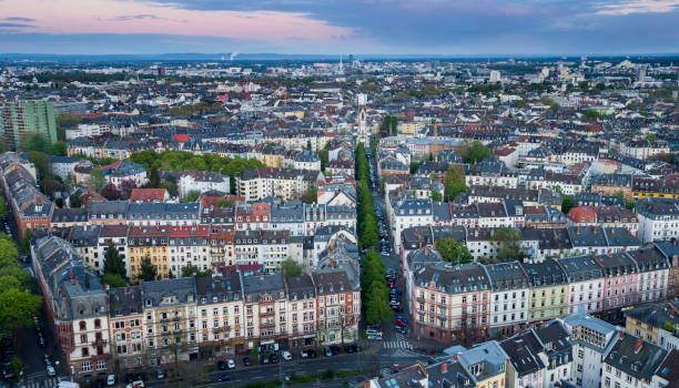 istock Frankfurt, Nordend and Bornheim - aerial view 672149174