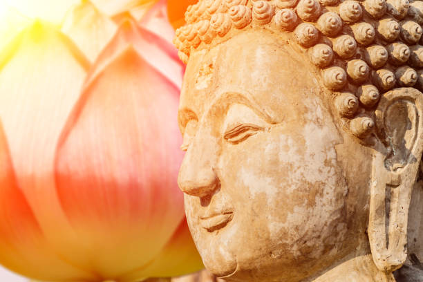 istock Big Buddha under construction in temple thailand. 672153792