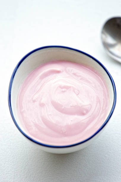 istock Strawberry banana yoghurt 672156648