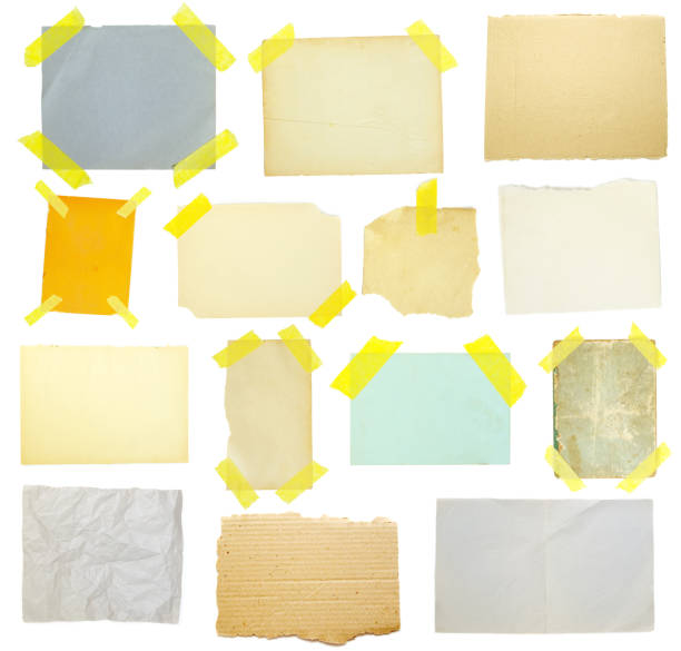 istock collection of old note paper 672162760