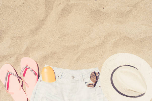 istock Women's beach or summer outfit 672169124