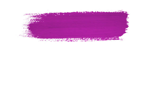 istock Pink brush stroke isolated on background 672172926