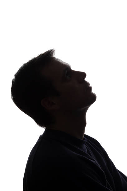 istock Portrait of a young man, side view 672184922