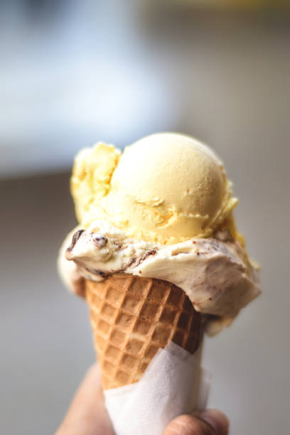 istock Tasty ice cream in hand 672188734