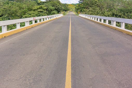 Road number 9 and the bridge over Rio Grande de Matgalpa in Nicaragua.