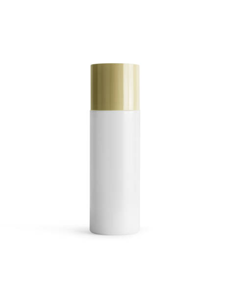 istock Cosmetic bottles isolated on white background 672211112