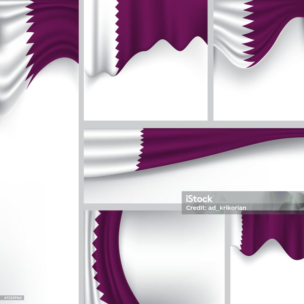 Qatari Colors Abstract Qatar Flag Qatari Colors Stock Illustration - Download Image ...