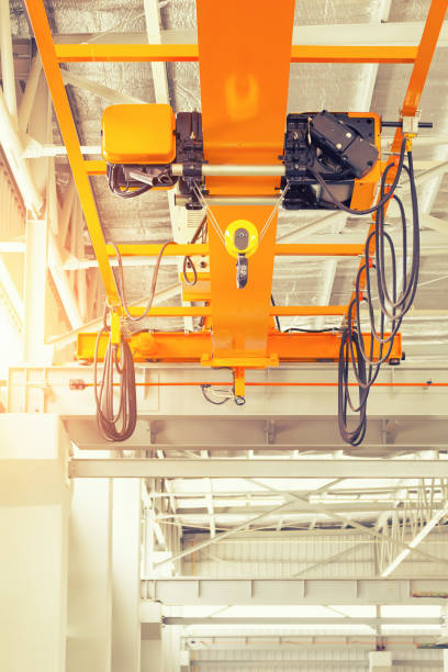 istock Overhead Crane Factory 672235782