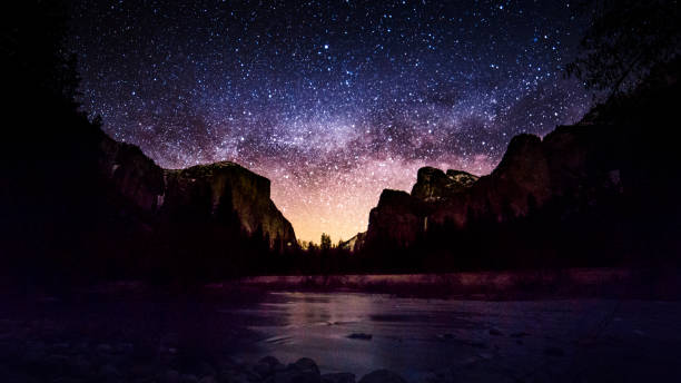 istock Milky Way at  Yosemite Valley View 672250030