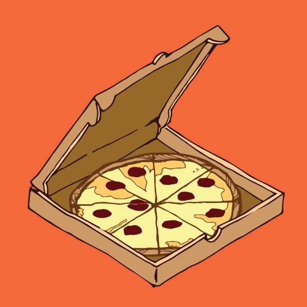 Pizza vector art illustration