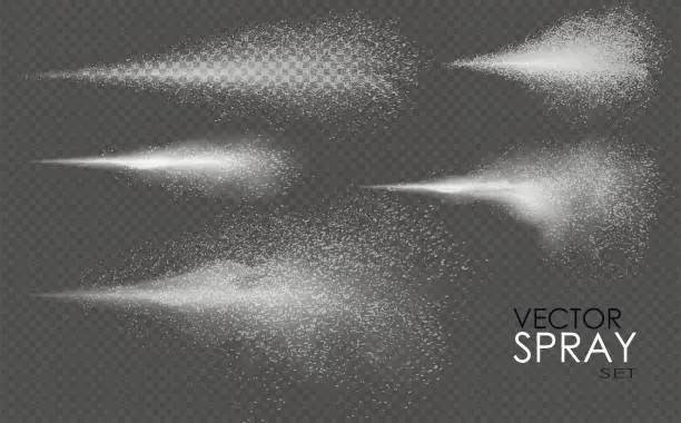 Vector illustration of Water spray.