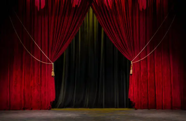 Photo of Red Theatre Curtain