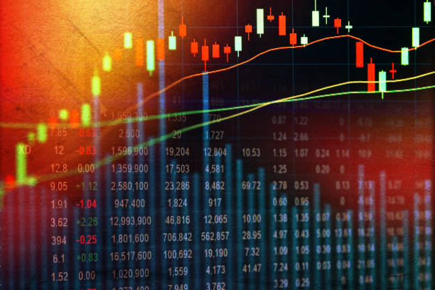 istock Stock market on display 672288716