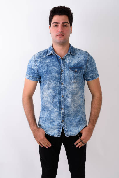 istock Studio shot of Persian man against white background 672297164