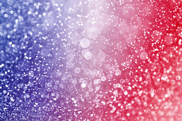 Patriotic Red White and Blue Background Abstract patriotic red white and blue glitter sparkle background french flag photos stock pictures, royalty-free photos & images