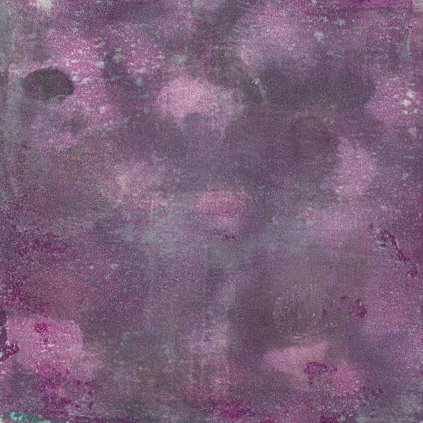 istock Mottled hand painted purple background 672313710
