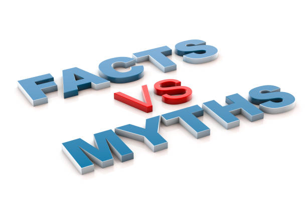 istock 3d illustration facts vs myths 672320680