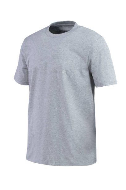 istock Grey t-shirt for branding isolated on white background 672326128