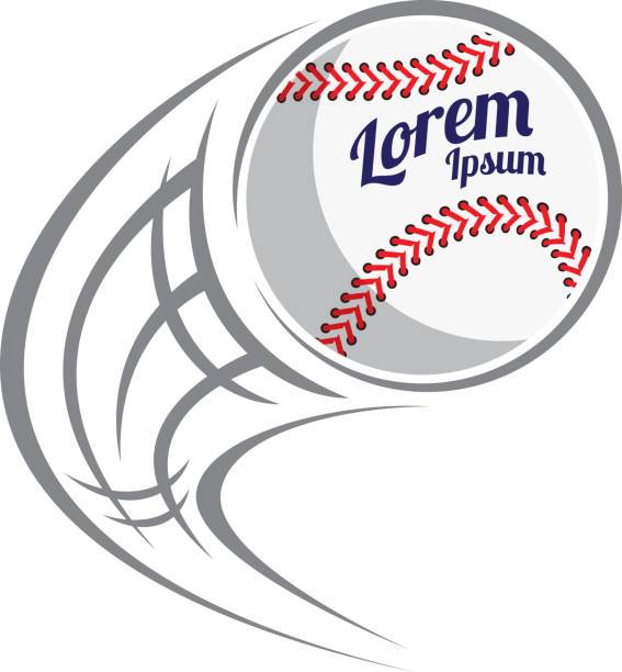latający baseball - playing baseball white background action stock illustrations