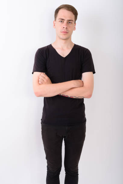 istock Studio shot of young man against white background 672340464