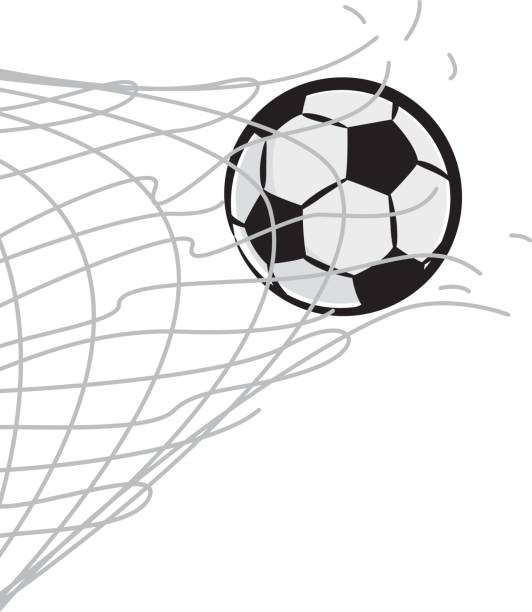 футбольный мяч корыта сети - indonesia football stock illustrations