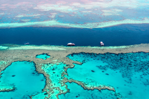 istock Aerial view of the Great Barrier Reef 672344170