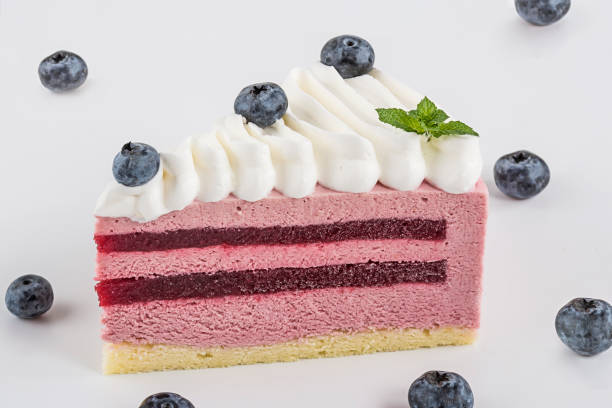 Blueberry cake stock photo