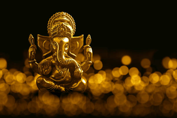 Ganesha Lord Ganesha with Blured bokhe background ganesh stock pictures, royalty-free photos & images