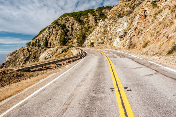 istock Highway 1 on the pacific coast, California, USA. 672354106