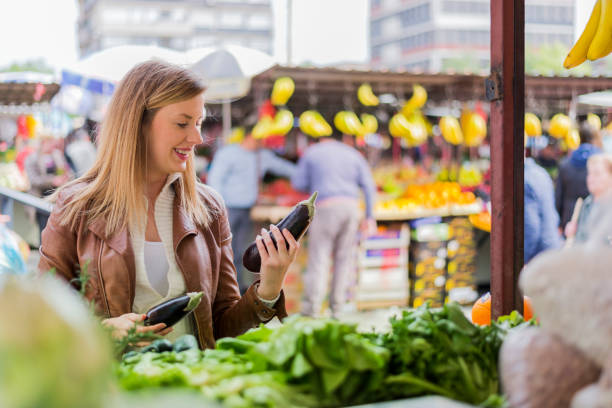 istock Stocking up on fresh veggies, She's conscious about eating healthy 672373532